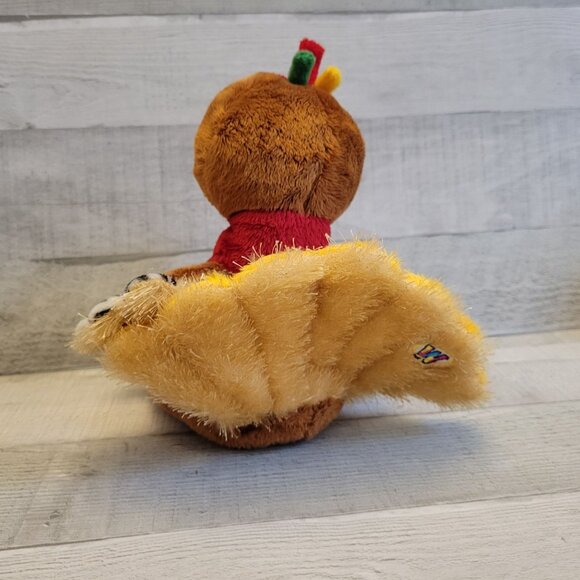Ganz Webkinz Plush Turkey Stuffed Animal Toy With Colorful Feathers No code - Picture 3 of 5